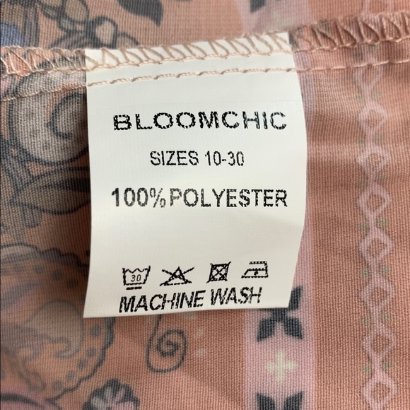 Bloomchic NWT Duster / Beach Cover Up, Coral - Picture 8 of 12